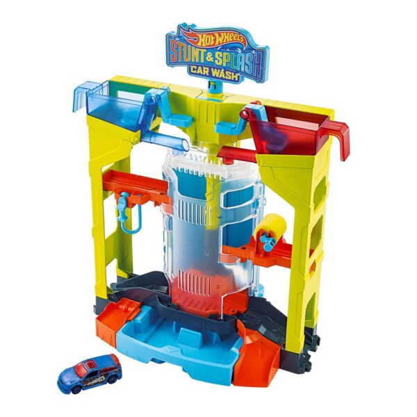 Hot Wheels Stunt & Splash Car Wash Playset GRW37