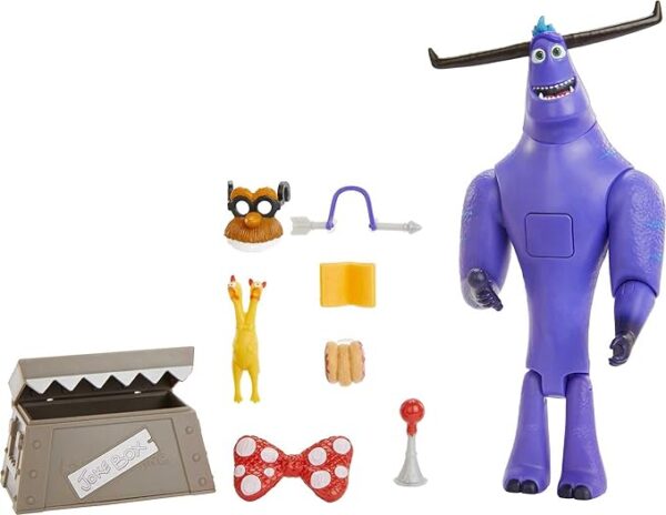 Mattel Monsters at Work Tylor Tuskmon The Jokester Feature Figure Talking Interactive Disney Plus Character Toy with Accessories, Posable Authentic Look & Sound, Kids Gift Ages 3 Years & Up GXK91