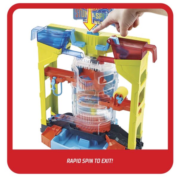 Hot Wheels Stunt & Splash Car Wash Playset GRW37 - Image 4