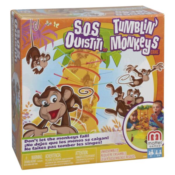 Mattel Games Tumblin’ Monkeys Kids Game with Monkey Game Pieces, Sticks and Game Unit, Easy-to-Learn, Makes a Great Gift for 5 Year Olds and Up (52563) - Image 6