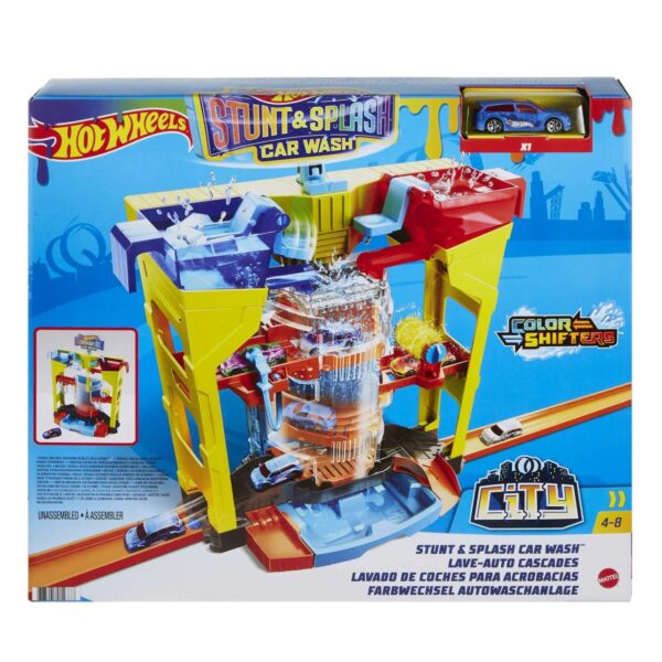 Hot Wheels Stunt & Splash Car Wash Playset GRW37 - Image 6