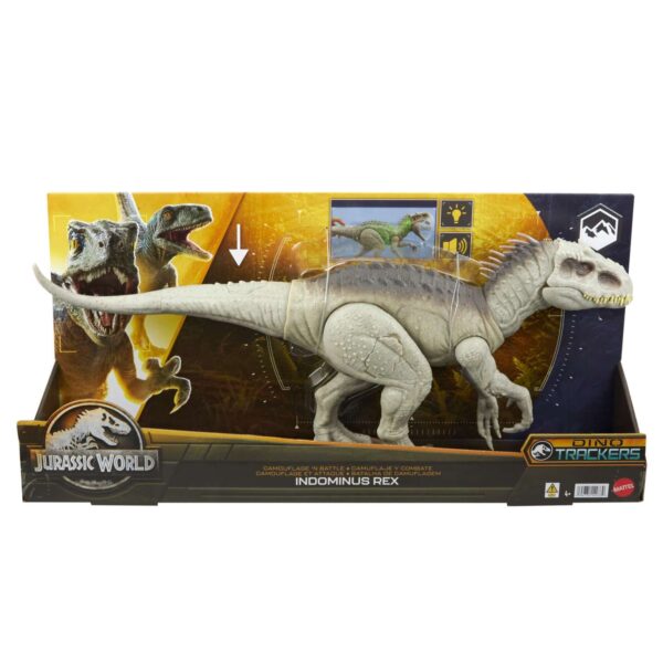 JURASSIC WORLD CAMOUFLAGE 'N BATTLE INDOMINUS REX HNT63 - Image 6