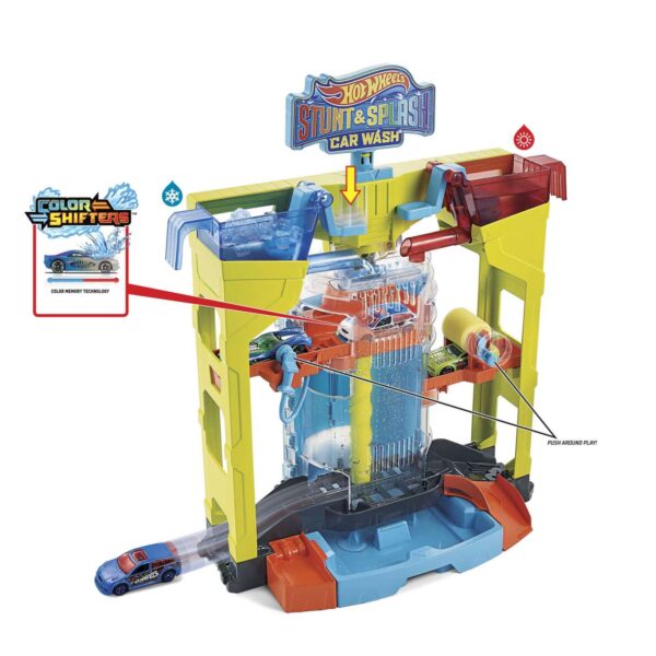 Hot Wheels Stunt & Splash Car Wash Playset GRW37 - Image 7