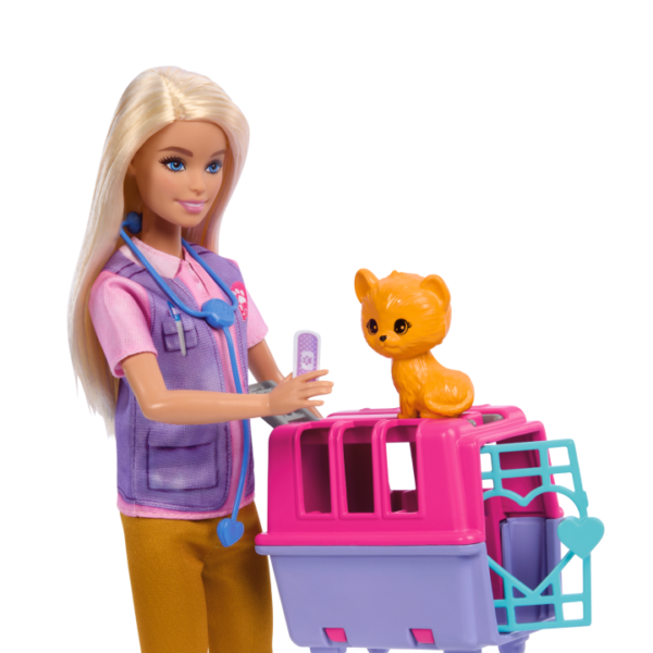 Barbie Animal Rescue & Recovery Playset With Blonde Doll HRG50 - Image 2