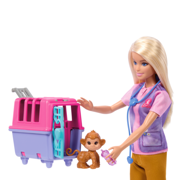 Barbie Animal Rescue & Recovery Playset With Blonde Doll HRG50 - Image 3