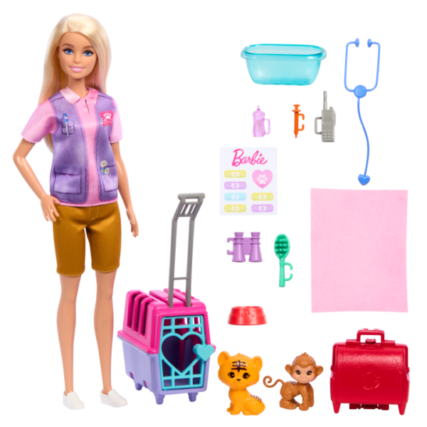 Barbie Animal Rescue & Recovery Playset With Blonde Doll HRG50 - Image 4