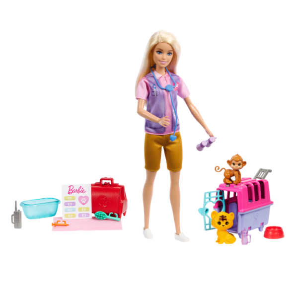 Barbie Animal Rescue & Recovery Playset With Blonde Doll HRG50 - Image 5