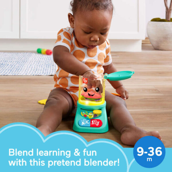 Fisher-Price Laugh & Learn Counting & Colors Smoothie Maker Musical Toy Blender For infants HRP19 - Image 2