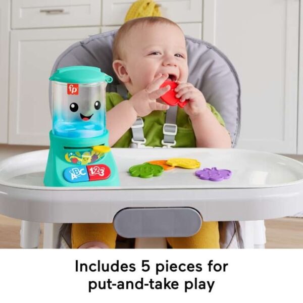 Fisher-Price Laugh & Learn Counting & Colors Smoothie Maker Musical Toy Blender For infants HRP19 - Image 4