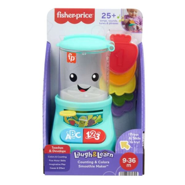 Fisher-Price Laugh & Learn Counting & Colors Smoothie Maker Musical Toy Blender For infants HRP19 - Image 6