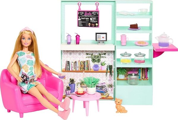 Barbie Self-Care Wellness Café Playset & Doll HKT94