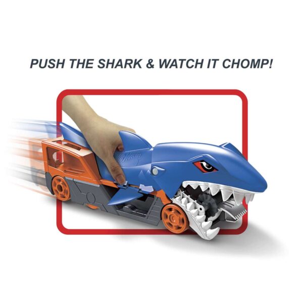 Hot Wheels Shark Chomp Transporter Playset With One 1:64 Scale Car GVG36 - Image 3