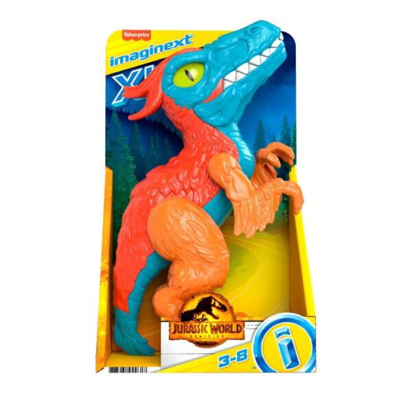 Imaginext Jurassic World Dominion Pyroraptor XL Poseable 10-Inch Dinosaur HKG14 - Image 6