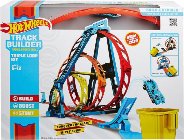 Hot Wheels Track Builder Unlimited Triple Loop Kit,Multi GLC96 - Image 8