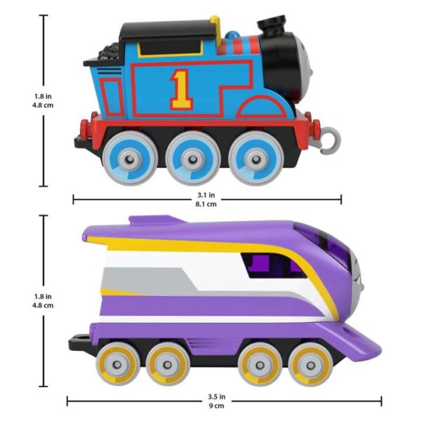 Thomas & Friends Race For the Sodor Cup Set With Thomas & Kana Push-Along Engines & Track HFW03 - Image 5