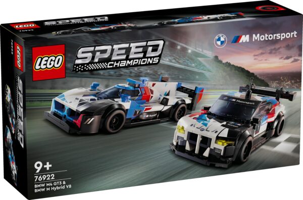 LEGO SPEED CHAMPIONS BMW M4 GT3 & BMW M HYBRID V8 RACE CARS (76922)