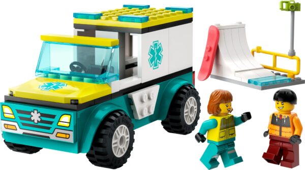 LEGO CITY EMERGENCY AMBULANCE AND SNOWBOARDER (60403) - Image 2