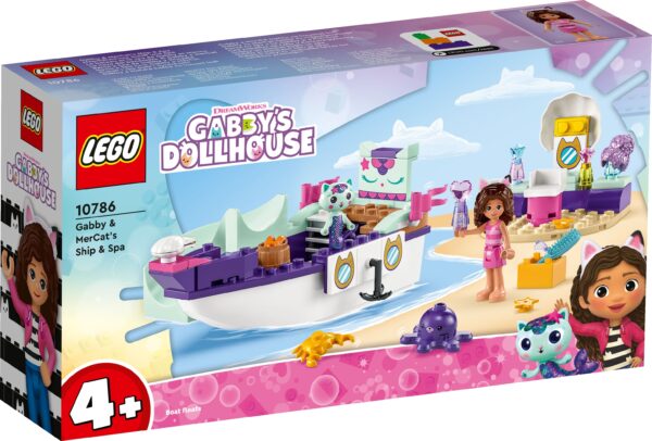 LEGO GABBY’S DOLLHOUSE TOYS GABBY AND MERCATS SHIP AND SPA (10786)