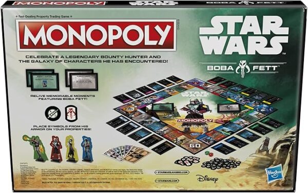 Monopoly Star Wars Boba Fett Edition Board Game F5394GA01 - Image 2