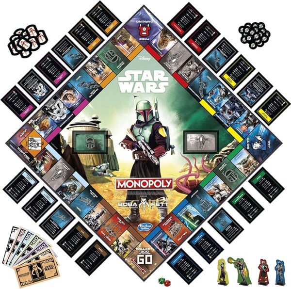 Monopoly Star Wars Boba Fett Edition Board Game F5394GA01 - Image 3