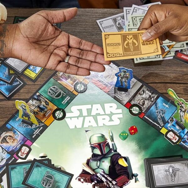 Monopoly Star Wars Boba Fett Edition Board Game F5394GA01 - Image 6