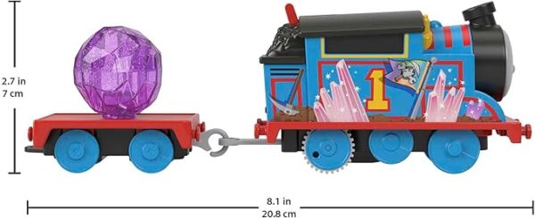 Thomas and Friends Toy Train Set with Motorized Thomas Train and Tipping Bridge, 8 Feet of Track, Crystal Caves Adventure Set 6HMC28 - Image 3