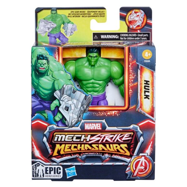 Marvel Mech Strike Mechasaurs Hulk Action Figure F6594 - Image 2