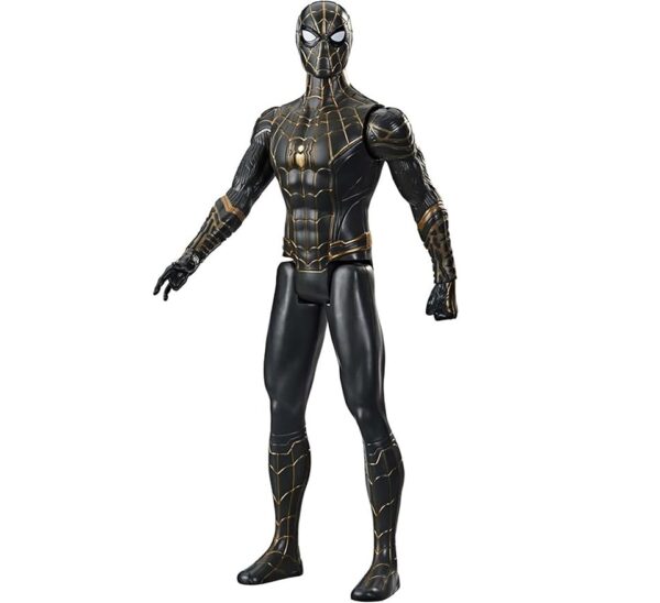 Spider-Man Marvel Titan Hero Series 12-Inch Black and Gold Suit Action Figure Toy F2438 - Image 3