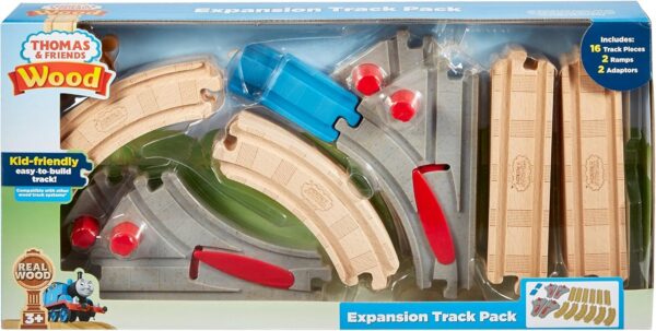 Thomas & Friends Wood Expansion Train Track Set Multicolor FKF55 - Image 4