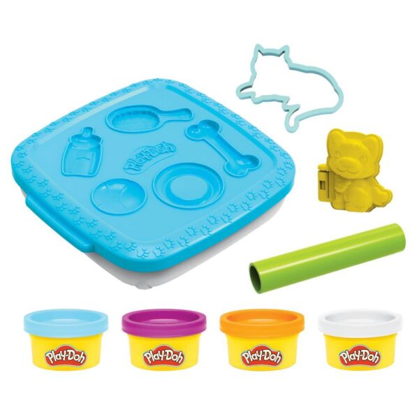 Play-Doh Create ‘n Go Pets Playset, Play-Doh Set with Storage Container, Arts and Crafts Toys for Kids F7528