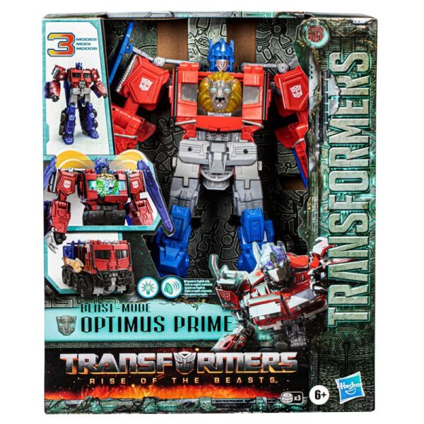 Transformers Toys Transformers: Rise of the Beasts Movie, Beast-Mode Optimus Prime Action Figure F3939 - Image 2