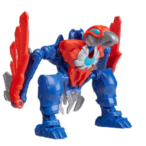 Marvel Mech Strike Mechasaurs Captain America (4”) with Redwing Mechasaur Action Figures F6675 - Image 5