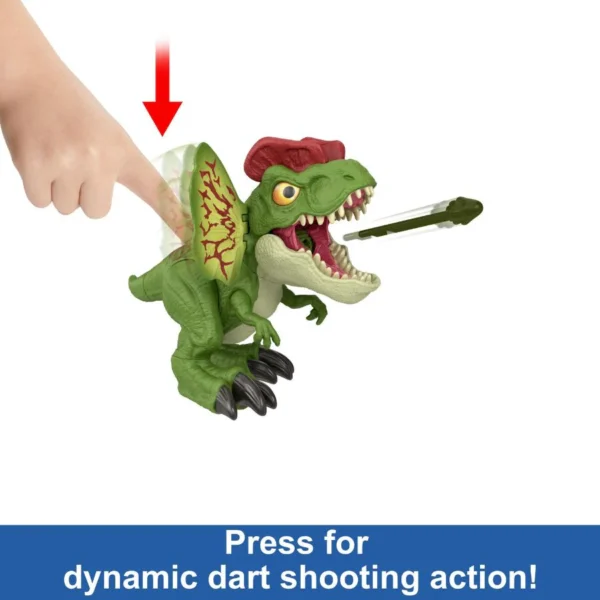 Jurassic World Dinosaur Sound Toy, Uncaged Fierce Launchin Dilophosaurus Figure HNT65 - Image 5