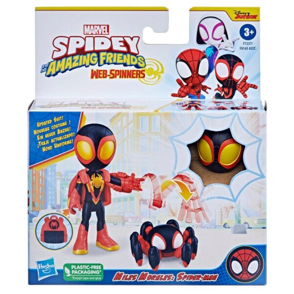 Marvel Spidey and His Amazing Friends Web-Spinners, Miles Morales Spider-Man Figure F7257