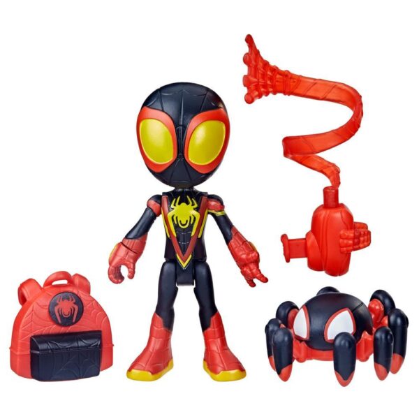 Marvel Spidey and His Amazing Friends Web-Spinners, Miles Morales Spider-Man Figure F7257 - Image 2