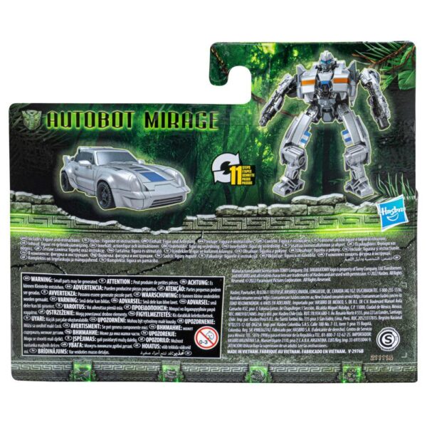 Transformers: Rise of the Beasts Movie, Beast Alliance, Battle Changers Autobot Mirage Action Figure F4609 - Image 3